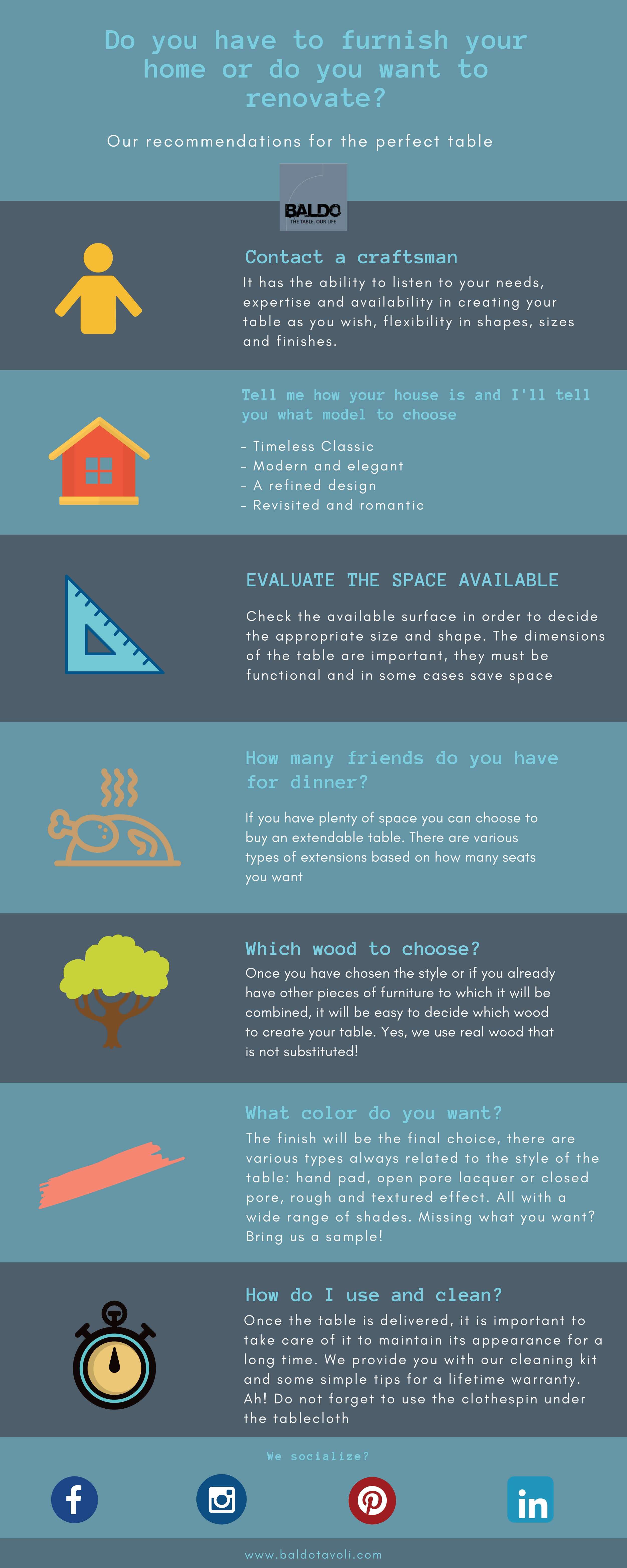 Baldo the perfect dining table